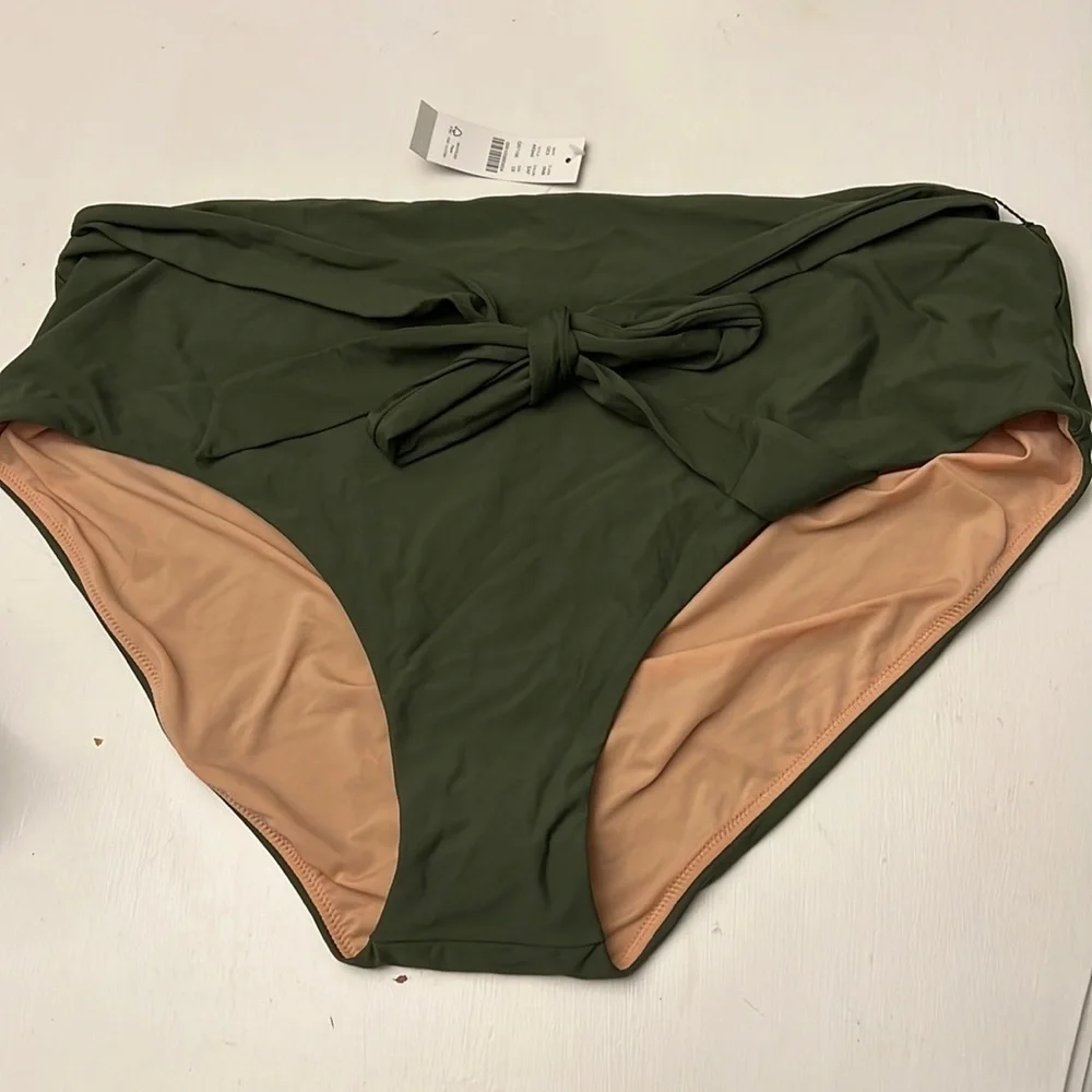 J. Crew Jojo High Waist Bikini Bottom Size 2X NWT bathing suit